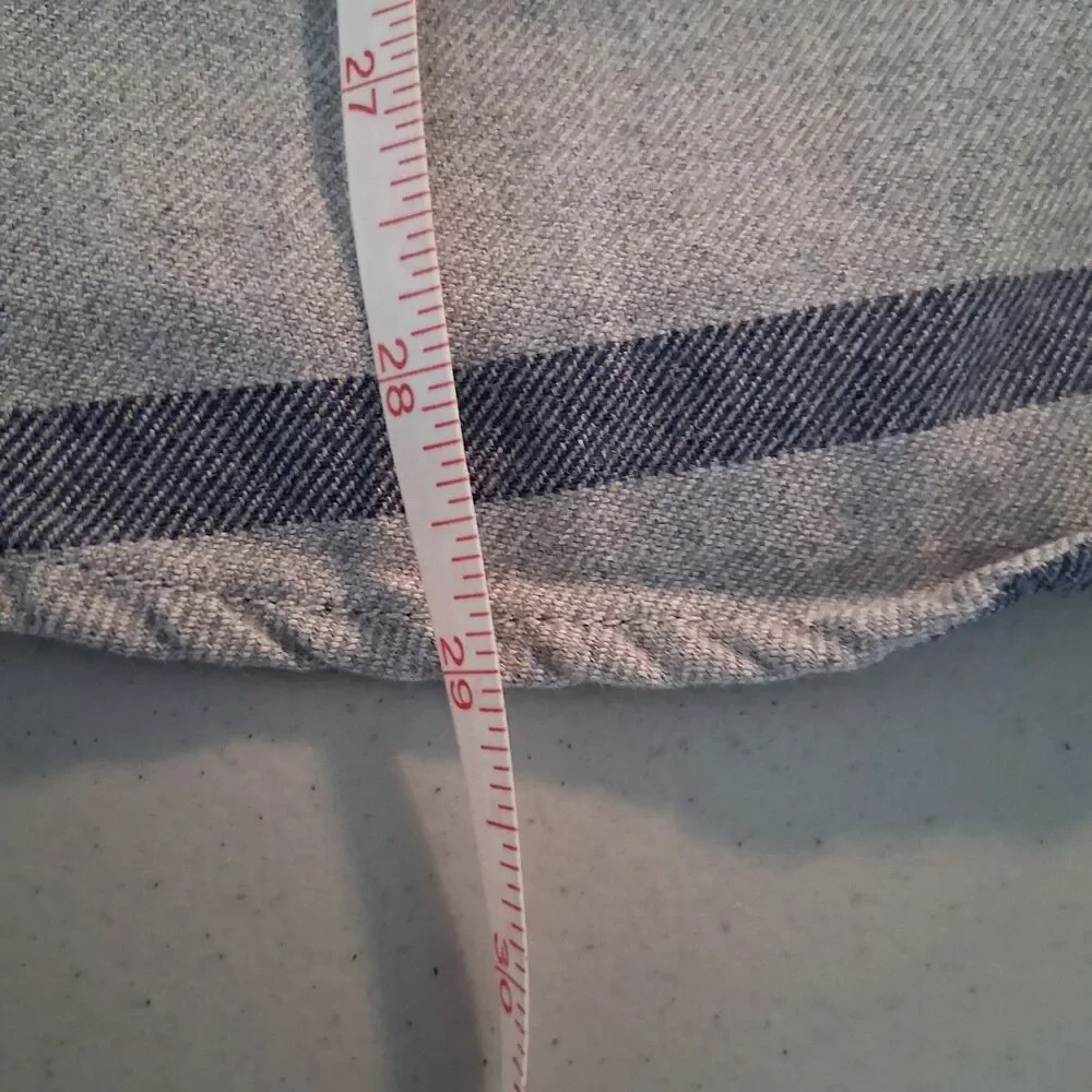 J.Crew Brushed Midweight Cotton Stripe Shirt H4831 Men's Size L Button Front W